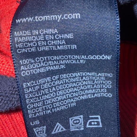 Navy red striped tommy hilfiger nautical fishermancore vtg - Picture 6 of 6